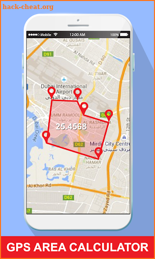 Area Calculator for Land Record: Route Driving screenshot