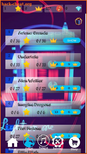 Ariana Grande - The Way Piano Tiles 2019 screenshot