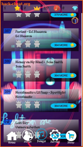 Ariana Grande - The Way Piano Tiles 2019 screenshot