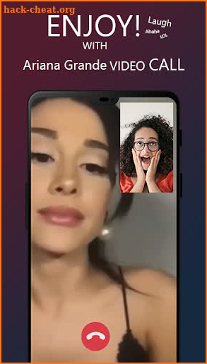 Ariana Grande Video Call and Fake Chat screenshot