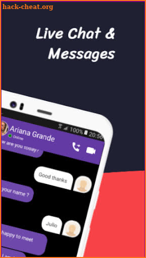 Ariana Grande Video Call and Live Chat ☎️ 📱 ☎️ screenshot