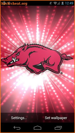 Arkansas Razorbacks Live WPs screenshot