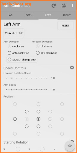 Arm Control - Tutting Lab screenshot