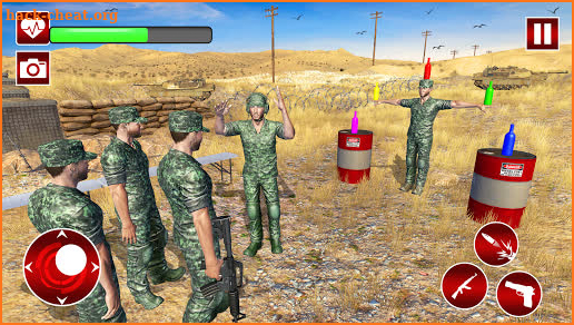 Army Bottle Shooting Training screenshot