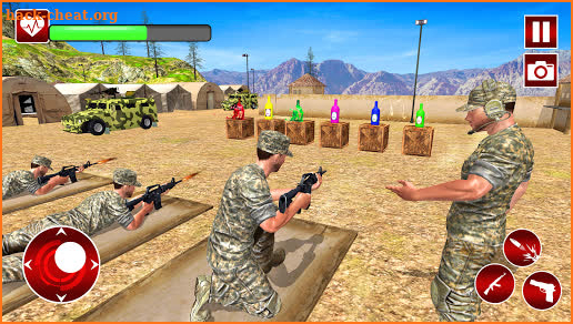 Army Bottle Shooting Training screenshot