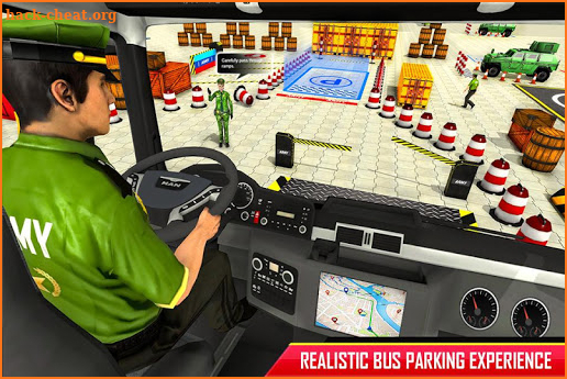 Army Bus Parking Game – Army Bus Driving Simulator screenshot