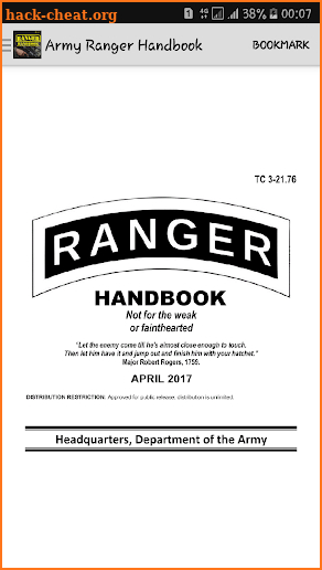 Army Ranger Handbook screenshot