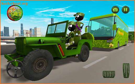 Army Stickman Soldiers Transport screenshot