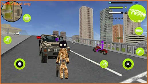 Army Stickman US Rope Hero counter Gangstar screenshot