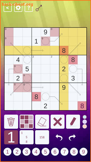 Arrow Sudoku screenshot