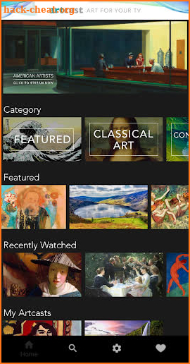 Artcast screenshot