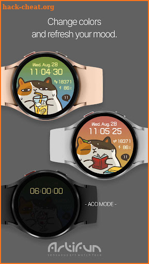 artifun.atscat6.watchface screenshot