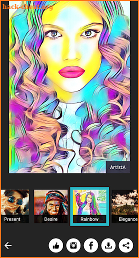 ArtistA Cartoon & Sketch Cam screenshot