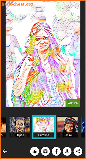 ArtistA Cartoon & Sketch Cam screenshot