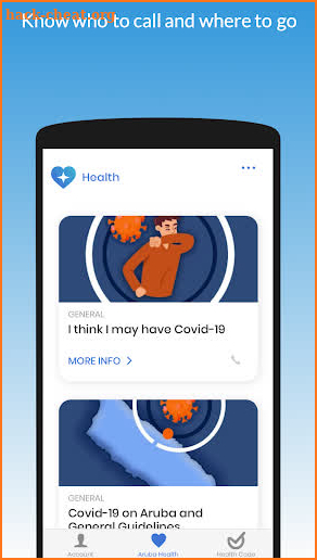 Aruba Health App screenshot
