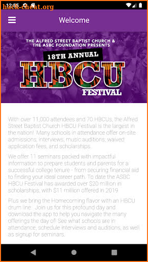 ASBC 18th Annual HBCU College Festival screenshot