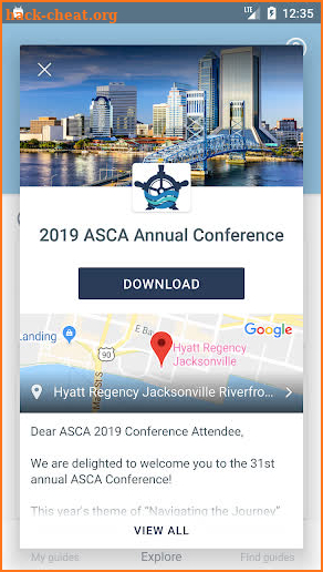 ASCA Annual Conference screenshot