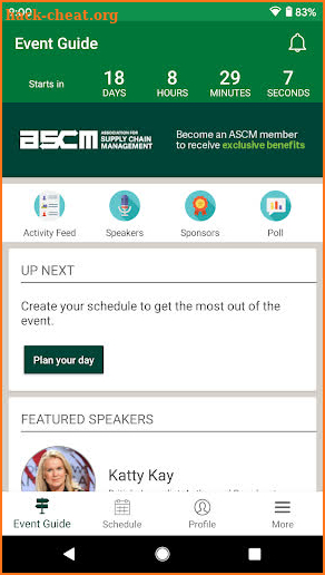 ASCM Events App screenshot