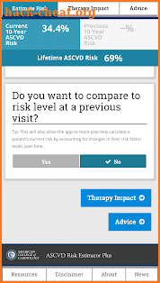 ASCVD Risk Estimator Plus screenshot