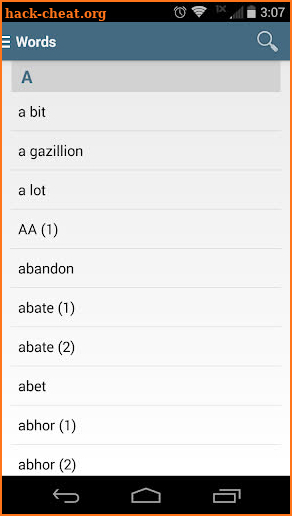 ASL Dictionary from NTID screenshot