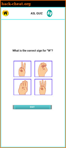 ASL Knowledge Test screenshot