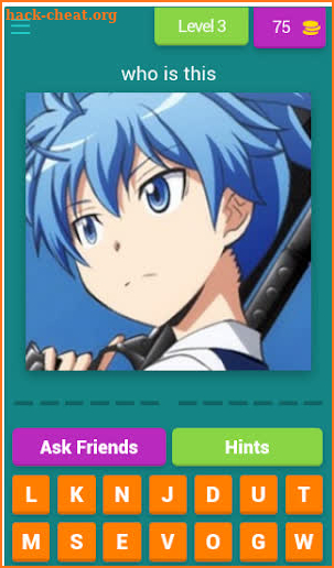 Assassination Classroom quiz screenshot