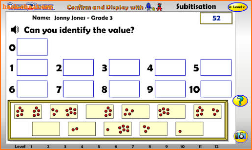 Assessing Subitisation to 20 screenshot