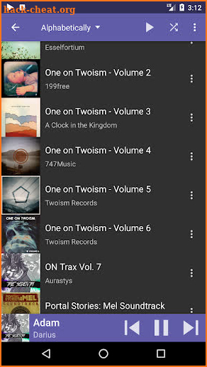 Astiga - Your online cloud music player screenshot