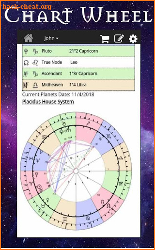 AstroMatrix Birth Chart Synastry Horoscopes screenshot