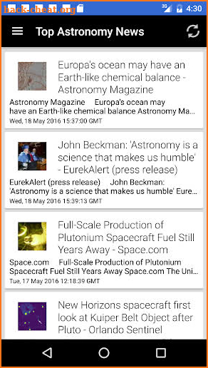 Astronomy & Space News by NewsSurge screenshot