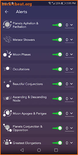 Astronomy Events with Push screenshot