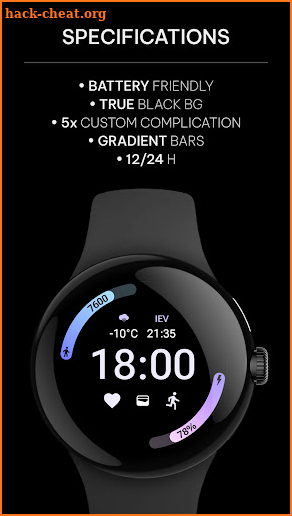 Athlete 2 Lite: Watch face screenshot