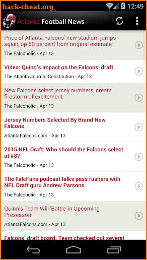 Atlanta Football News screenshot