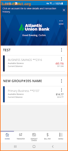 Atlantic Union Bank Mobile screenshot