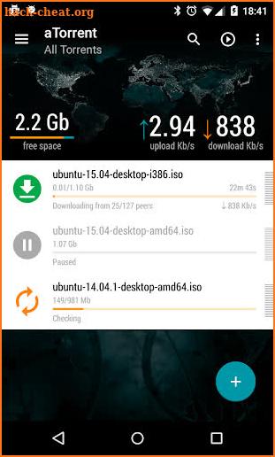 aTorrent - torrent downloader screenshot