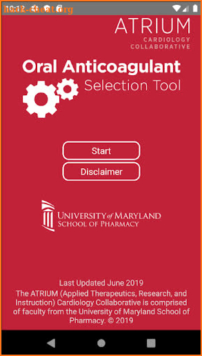 Atrium App - Stroke Risk Calculator screenshot