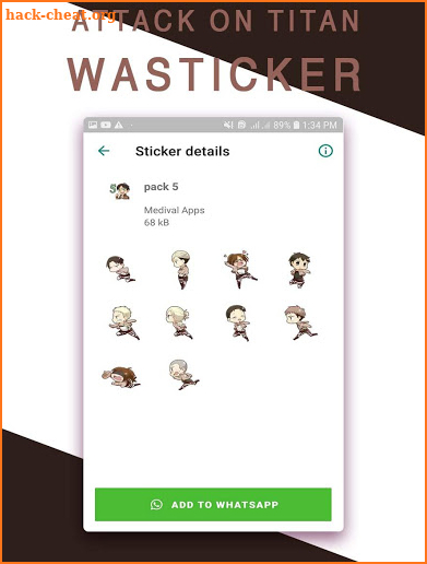 Attack On Titan WASticker screenshot