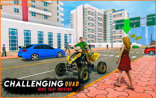 ATV Bike City Taxi Cab - Quad Driving screenshot