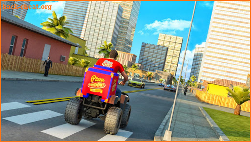 ATV Pizza Bike Rider Delivery Boy screenshot