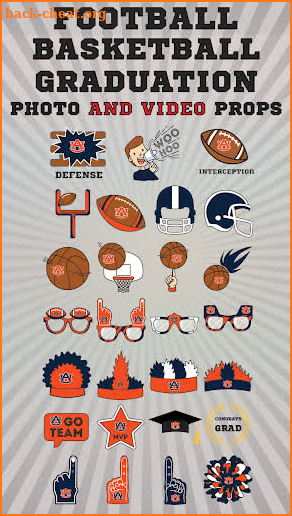 Auburn Tigers Animated Selfie Stickers screenshot