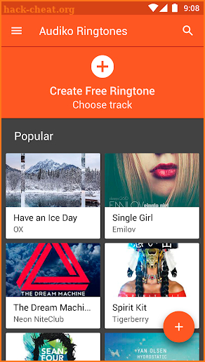 Audiko ringtones screenshot