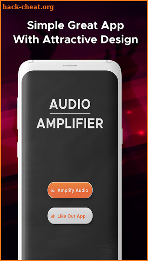 Audio Amplifier App With Music Equilizer screenshot