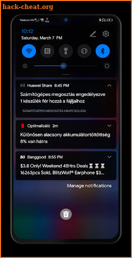 Aura Blue Dark EMUI 10 Theme for Huawei/Honor screenshot