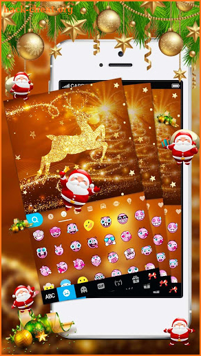 Aureate Christmas Keyboard Theme screenshot