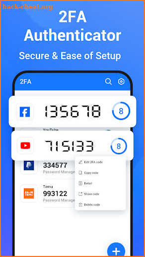 Authenticator: 2FA & Password screenshot