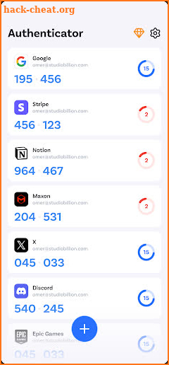 Authenticator App screenshot