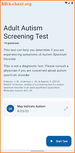 Autism Test (Adult) screenshot