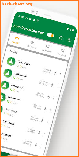 Auto call recording pro screenshot