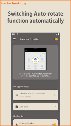 Auto-rotate Control Pro screenshot