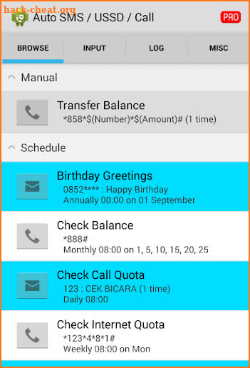Auto SMS / USSD / Call screenshot